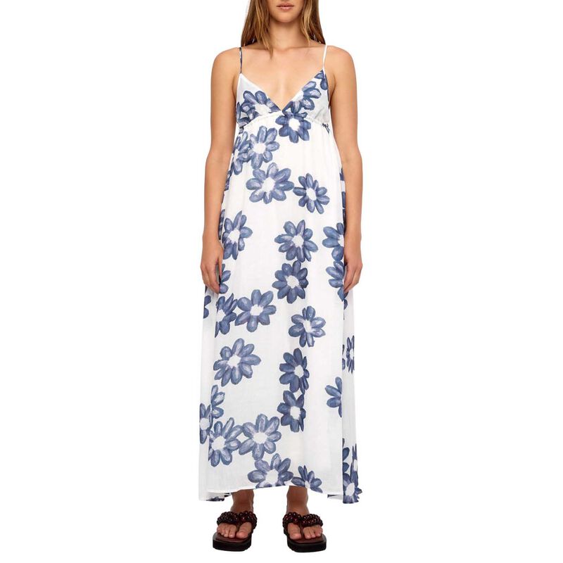 Zulu & Zephyr Blue Flower Ramie Dress image number 0